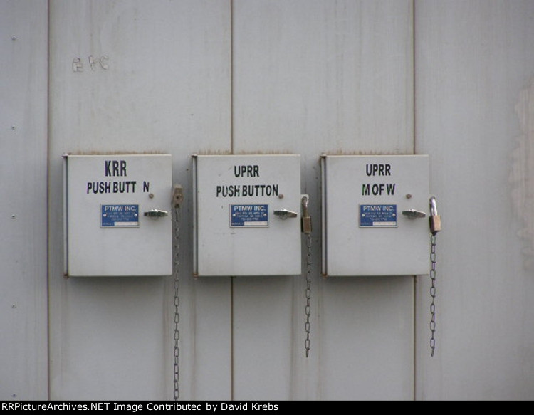 Track controls closeup.